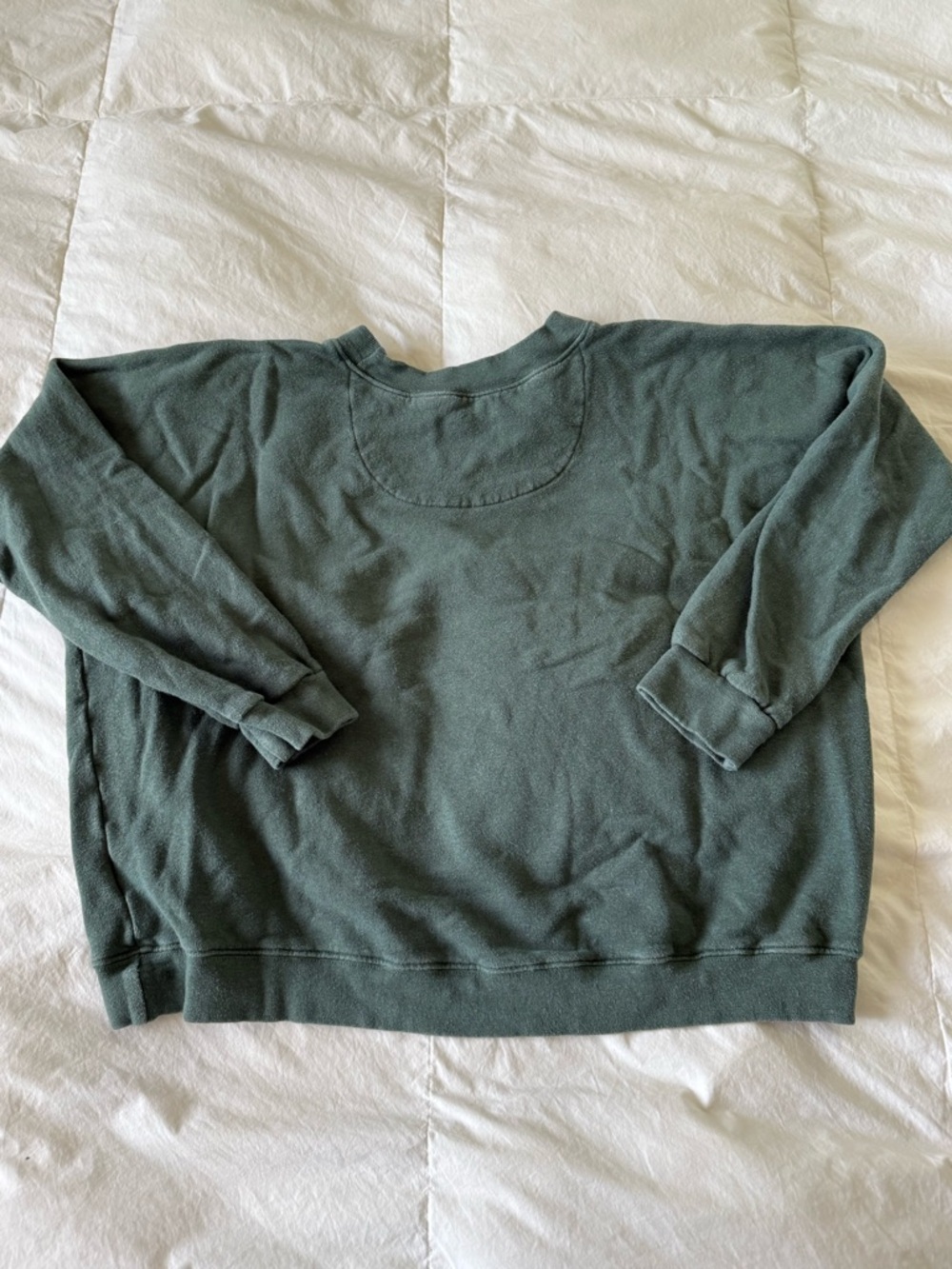 Aliya Wanek Tig sweatshirt in deep green - Picture 6 of 6
